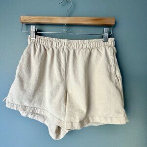 Perfect White Tee Layla 100% Cotton Shorts Women’s size X-Small Ivory / Beige